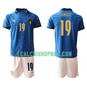 Italia Leonardo Bonucci 19 Bambino Maglia Prima Euro 2020 Manica Corta (+ Pantaloncini)